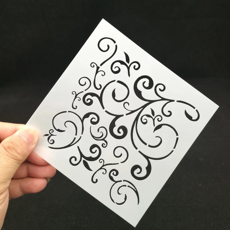 13*13 Flourishes pvc Layering Stencils for Diy scrapbook Drawing Color Spray Stencil,painting stencil,home decor diy etc.
13*13 Flourishes pvc Layering Stencils for Diy scrapbook Drawing Color Spray Stencil,painting stencil,home decor diy etc.