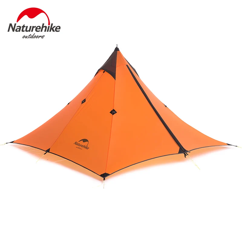 

Naturehike Outdoor Spire 1Man Shelter Tent Ultralight Single Camping Tents For One 1 Person With Mat Orange Grey NH17T030-L