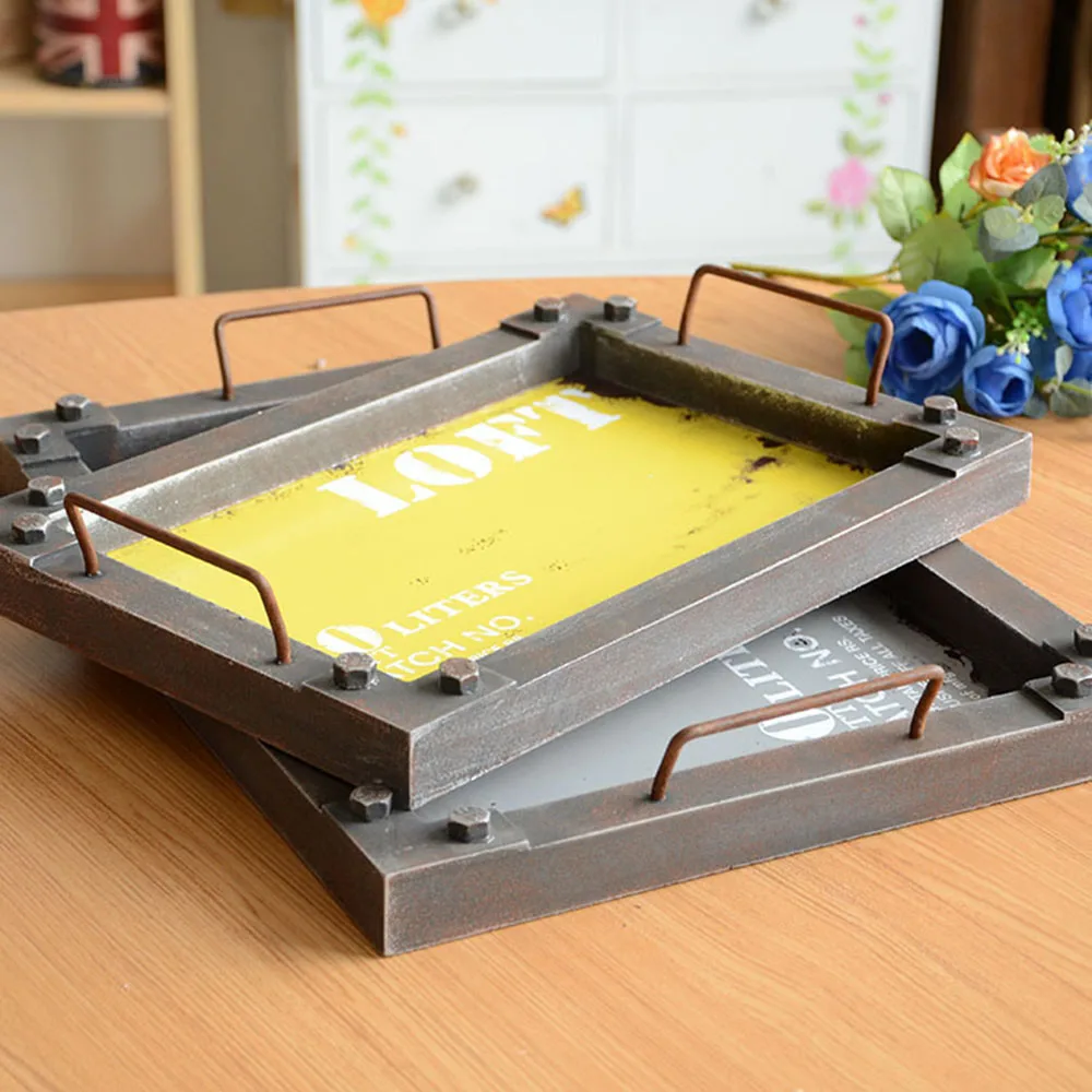 2Pcs Wooden Anti Slip Food Serving Tray Breakfast Party Service Tray Set rectangle chic storage wood tray with metal handles
2Pcs Wooden Anti Slip Food Serving Tray Breakfast Party Service Tray Set rectangle chic storage wood tray with metal handles
