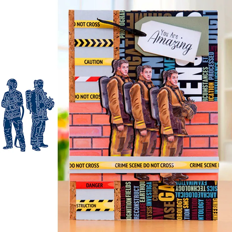 Fire Fighters Human Figure Metal Cutting Dies Stencils for Scrapbooking Embossing Die Cards Making Paper Craft Decoration 2019
Fire Fighters Human Figure Metal Cutting Dies Stencils for Scrapbooking Embossing Die Cards Making Paper Craft Decoration 2019