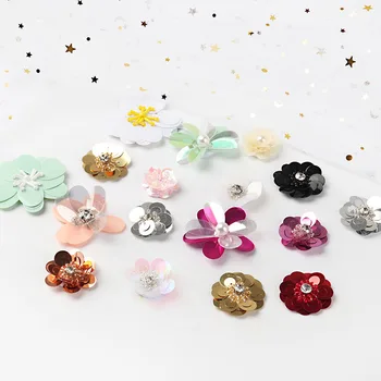 2Pcs Handmade Sequined Beads Flower Applique Patches For Hair Clip Bags Brooch Dress Embroidery DIY Sewing Accessories
2Pcs Handmade Sequined Beads Flower Applique Patches For Hair Clip Bags Brooch Dress Embroidery DIY Sewing Accessories