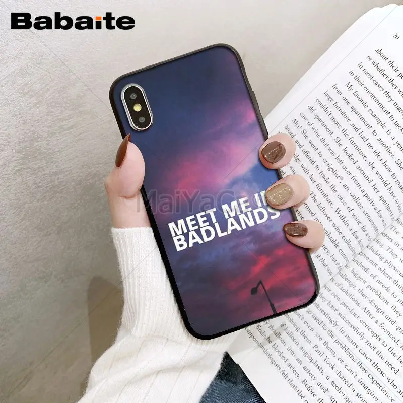 Babaite Badlands Halsey Colorful Cute Phone Accessories Case for iPhone X XS MAX 6 6S 7 7plus 8 8Plus 5 5S XR