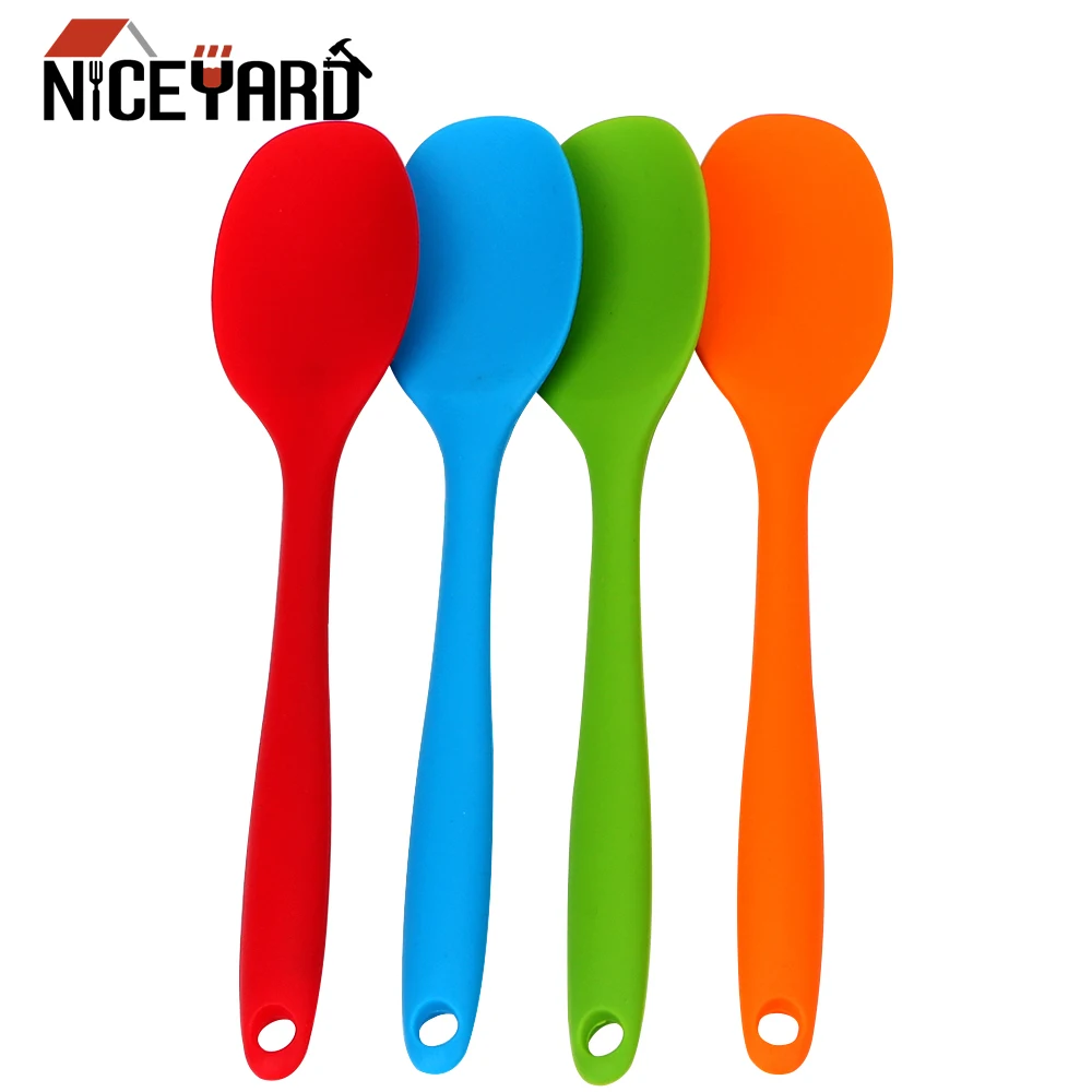 NICEYARD Cake Putty Spatula Silicone Spoon Mixing Spoon Long-handled Cooking Utensils Tableware Kitchen Soup Spoons
NICEYARD Cake Putty Spatula Silicone Spoon Mixing Spoon Long-handled Cooking Utensils Tableware Kitchen Soup Spoons