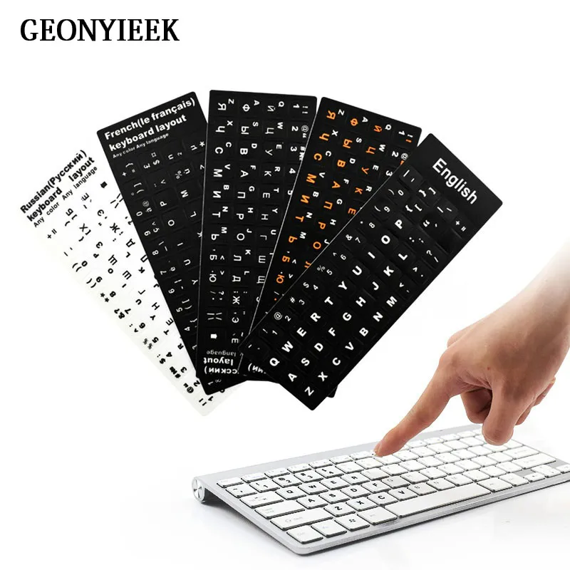 PVC Laptop Desktop Keyboard sticker Spain/English/Russian/French Keyboard Sticker PVC Keyboard 10 to 17inch PC Laptop
PVC Laptop Desktop Keyboard sticker Spain/English/Russian/French Keyboard Sticker PVC Keyboard 10 to 17inch PC Laptop