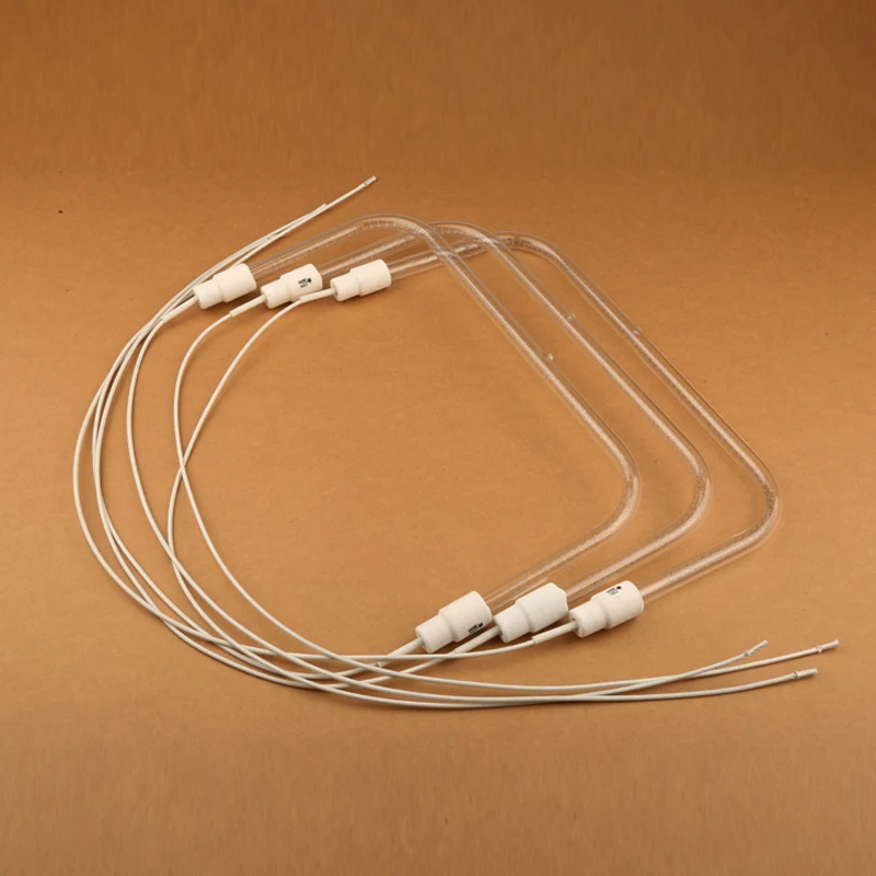Description Picture 4 of item4PCS big U shape 300W 220V Vacuum Halogen Infrared Quartz Tube for Disinfectant Cabinet Disinfector Germic Tungsten Wire IR lamp