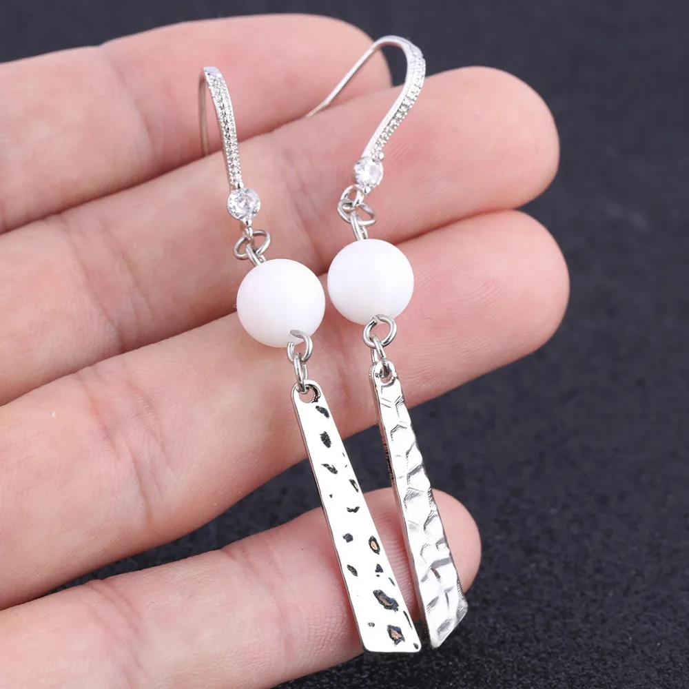reidgaller 2019 fashion new pure white stone geometric hammered bar earrings for women jewelry accessories
reidgaller 2019 fashion new pure white stone geometric hammered bar earrings for women jewelry accessories