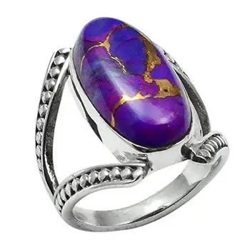Genuine Purple Copper Turquoise Ring 925 Sterling Silver,USA Size :6.5, 2SR0294
Genuine Purple Copper Turquoise Ring 925 Sterling Silver,USA Size :6.5, 2SR0294
