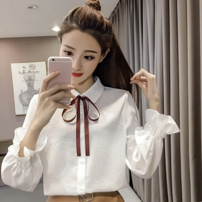New Autumn Tops Office Ladies Blouse Fashion Long Sleeve Bow Slim White Shirt Female Cute Bodycon Work Blouses Blusas F2
New Autumn Tops Office Ladies Blouse Fashion Long Sleeve Bow Slim White Shirt Female Cute Bodycon Work Blouses Blusas F2