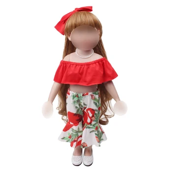 The new red dress set + headband fit 18 inch Girl doll and 43-cm baby dolls clothes accessories c718
The new red dress set + headband fit 18 inch Girl doll and 43-cm baby dolls clothes accessories c718