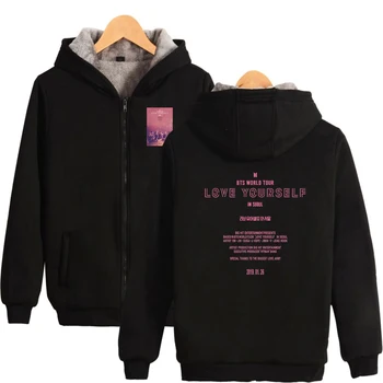 Love Youself Official Korea Style Hooded Sweatshirt Print In Seoul 2019 01 26 Thick Warm Zipper Hoodies High Quality
Love Youself Official Korea Style Hooded Sweatshirt Print In Seoul 2019 01 26 Thick Warm Zipper Hoodies High Quality