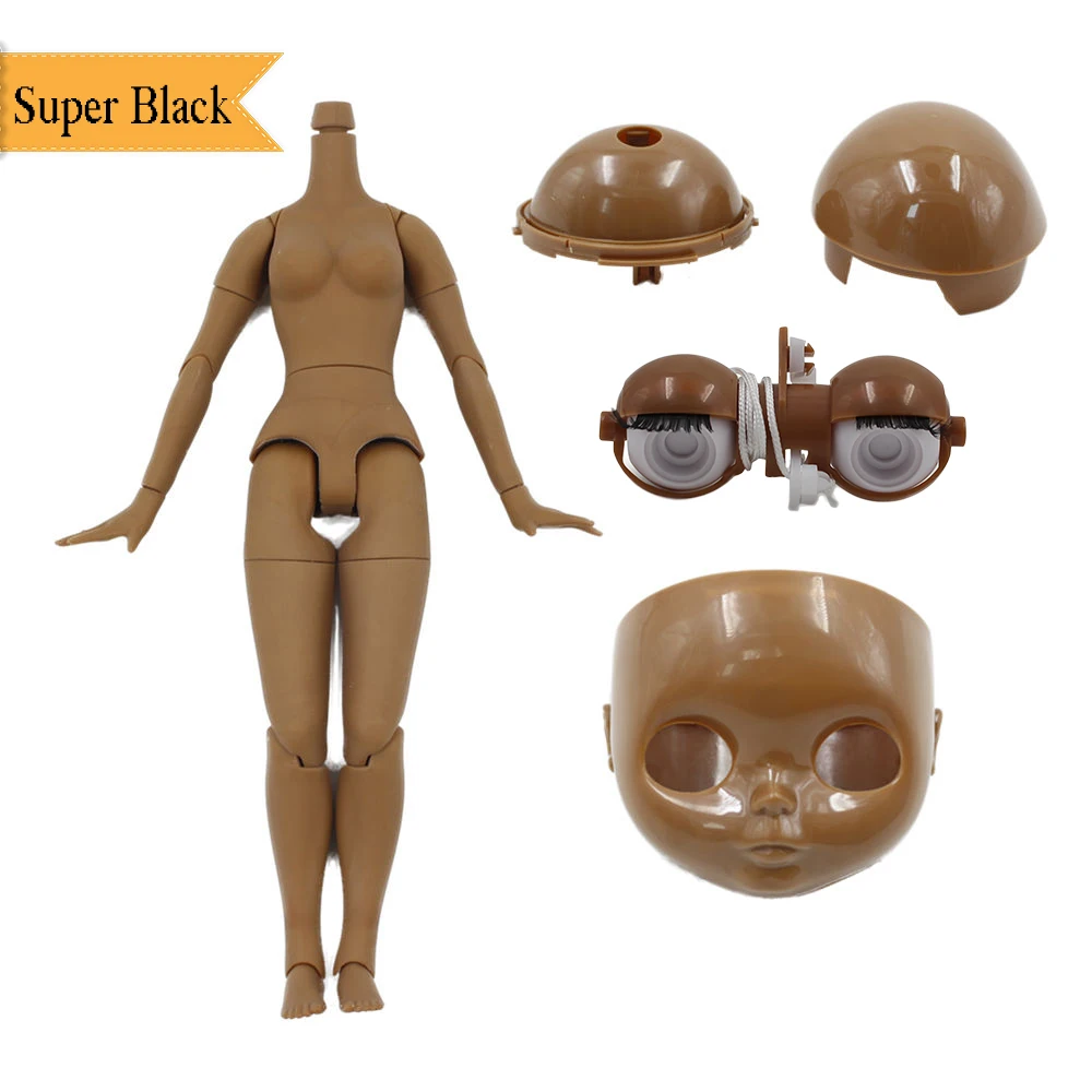 Blyth doll Super Black skin tone Accessories body,scalp,dome,faceplate,eyes mechanism suit for the 1/6 doll
Blyth doll Super Black skin tone Accessories body,scalp,dome,faceplate,eyes mechanism suit for the 1/6 doll