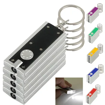 Mini Super Bright Light LED Camping FlashLight KeyRing Keychain Lamp T1185 NP0.11
Mini Super Bright Light LED Camping FlashLight KeyRing Keychain Lamp T1185 NP0.11