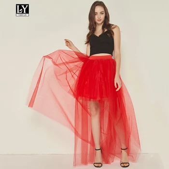 Ly Varey Lin Women Elegant Long Tulle Skirts High Waist Mesh Hem Asymmetrical Ball Gown Skirt Lady 110cm Summer Maxi Fairy Skirt
Ly Varey Lin Women Elegant Long Tulle Skirts High Waist Mesh Hem Asymmetrical Ball Gown Skirt Lady 110cm Summer Maxi Fairy Skirt