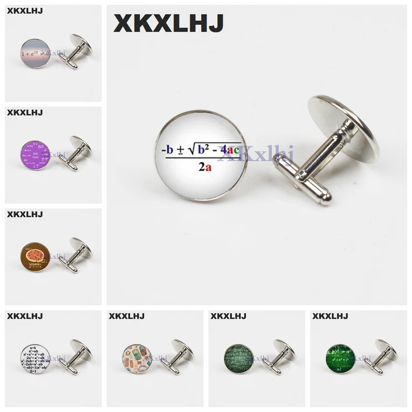 XKXLHJ New Design Mathematical Formula Silver Cufflinks Math Graduation Cufflinks Men And Women Glass Dome Shirt Cufflinks
XKXLHJ New Design Mathematical Formula Silver Cufflinks Math Graduation Cufflinks Men And Women Glass Dome Shirt Cufflinks