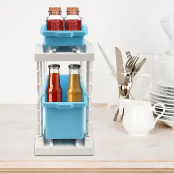 TOPINCN Kitchen Racks 2 Layer Spices Rack Seasoning Supplies Household Storage Box Holder Storage Box
TOPINCN Kitchen Racks 2 Layer Spices Rack Seasoning Supplies Household Storage Box Holder Storage Box