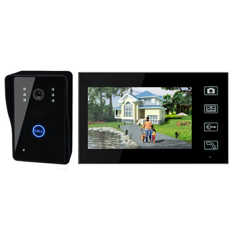 Беспроводной видеодомофон 2 4G Home 7 " домофон с дверным звонком камера