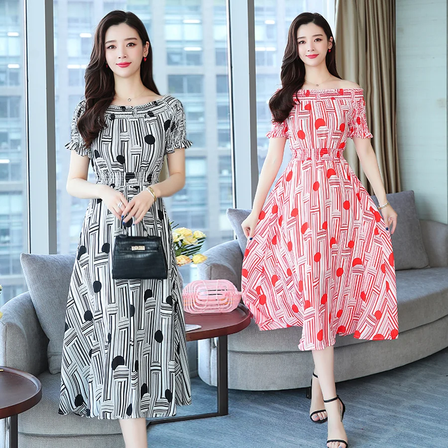 Summer Vintage Plus Size Boho Midi Dress 2019 New Print Chiffon Beach Sexy Sundress Elegant Bodycon Women Off Shoulder Vestidos
Summer Vintage Plus Size Boho Midi Dress 2019 New Print Chiffon Beach Sexy Sundress Elegant Bodycon Women Off Shoulder Vestidos