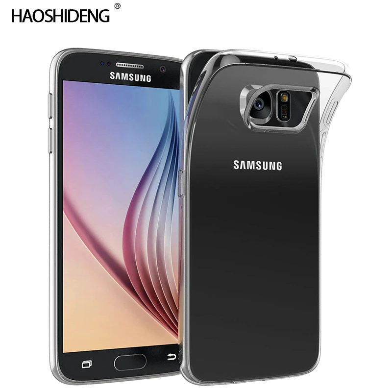 Чехол для samsung Galaxy S6 TPU Силиконовый прочный прозрачный мягкий чехол G920F защитная