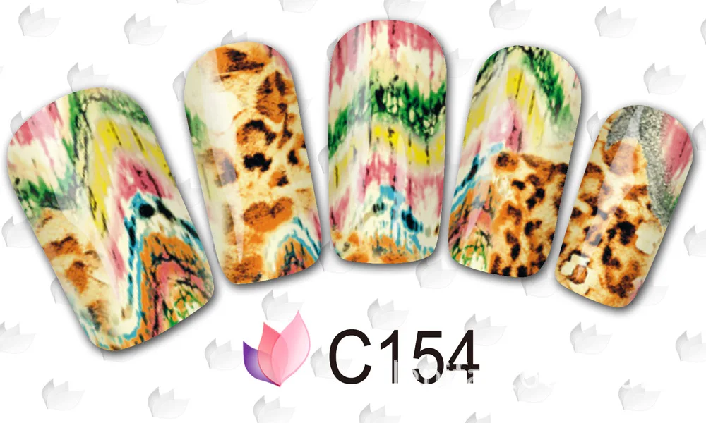 1 Sheet NEW Fashion Nail Water Decals Sticker Transfer Sticke Hot Charm Flower Patterns. C-154 | Красота и здоровье