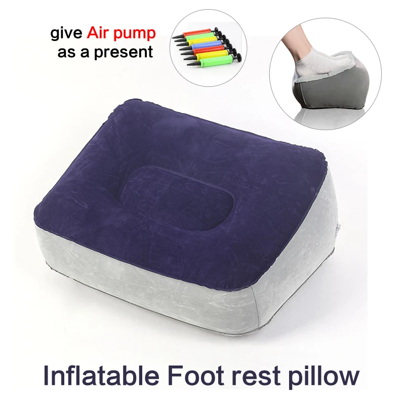 PVC Inflatable Foot Rest Cushion Pillow Plane Train home Office Foot Leg Up care tool MAT Pad Travel massage Footrest Pillow
PVC Inflatable Foot Rest Cushion Pillow Plane Train home Office Foot Leg Up care tool MAT Pad Travel massage Footrest Pillow