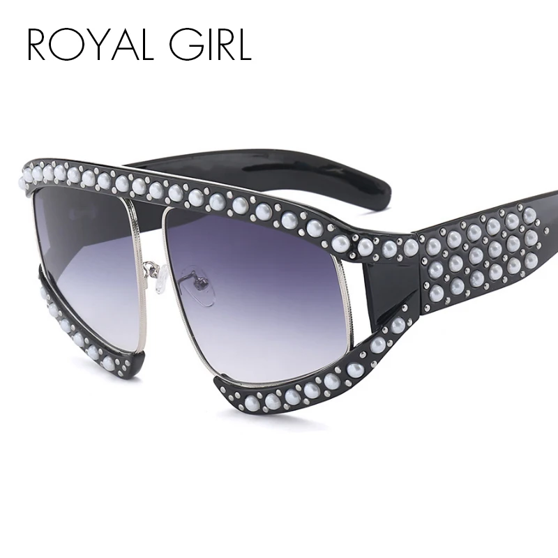 ROYAL GIRL Oversized Women Sunglasses Rivet Pearl Sexy Cat Eye Sun Glasses Female Vintage Brand Designer High Qualit UV400 SS258
ROYAL GIRL Oversized Women Sunglasses Rivet Pearl Sexy Cat Eye Sun Glasses Female Vintage Brand Designer High Qualit UV400 SS258