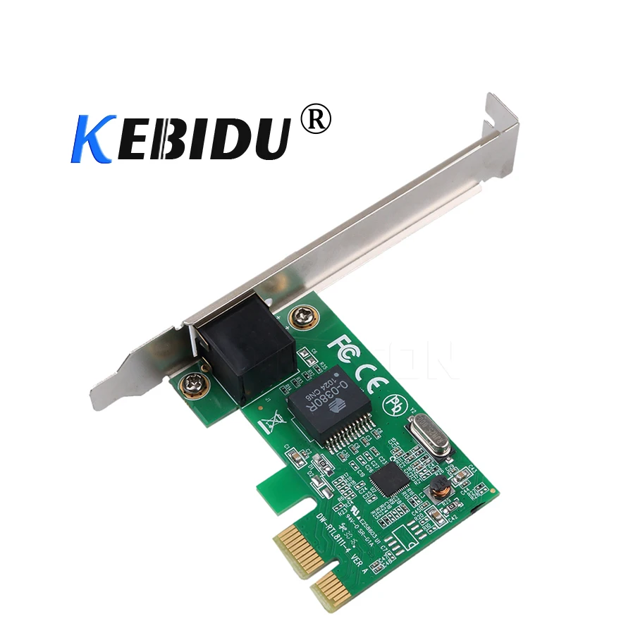 Kebidu PCI Express PCI-E Network Card Gigabit Ethernet Controller Card 10/100/1000Mbps RJ45 Lan Adapter for Desktop PC
Kebidu PCI Express PCI-E Network Card Gigabit Ethernet Controller Card 10/100/1000Mbps RJ45 Lan Adapter for Desktop PC