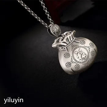 KJJEAXCMY S990 foot silver eight auspicious six word verve by turning the wheel of pure silver retro personality protection pen 
KJJEAXCMY S990 foot silver eight auspicious six word verve by turning the wheel of pure silver retro personality protection pen