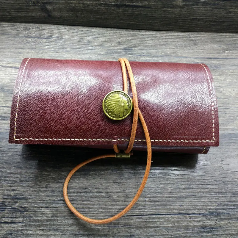 Retro Tied Rope Metal Buckle Leather Tobacco Pouch Bag Portable Single Double Pipe Tobacco Storage Clutch Bag Fashion Gift
Retro Tied Rope Metal Buckle Leather Tobacco Pouch Bag Portable Single Double Pipe Tobacco Storage Clutch Bag Fashion Gift