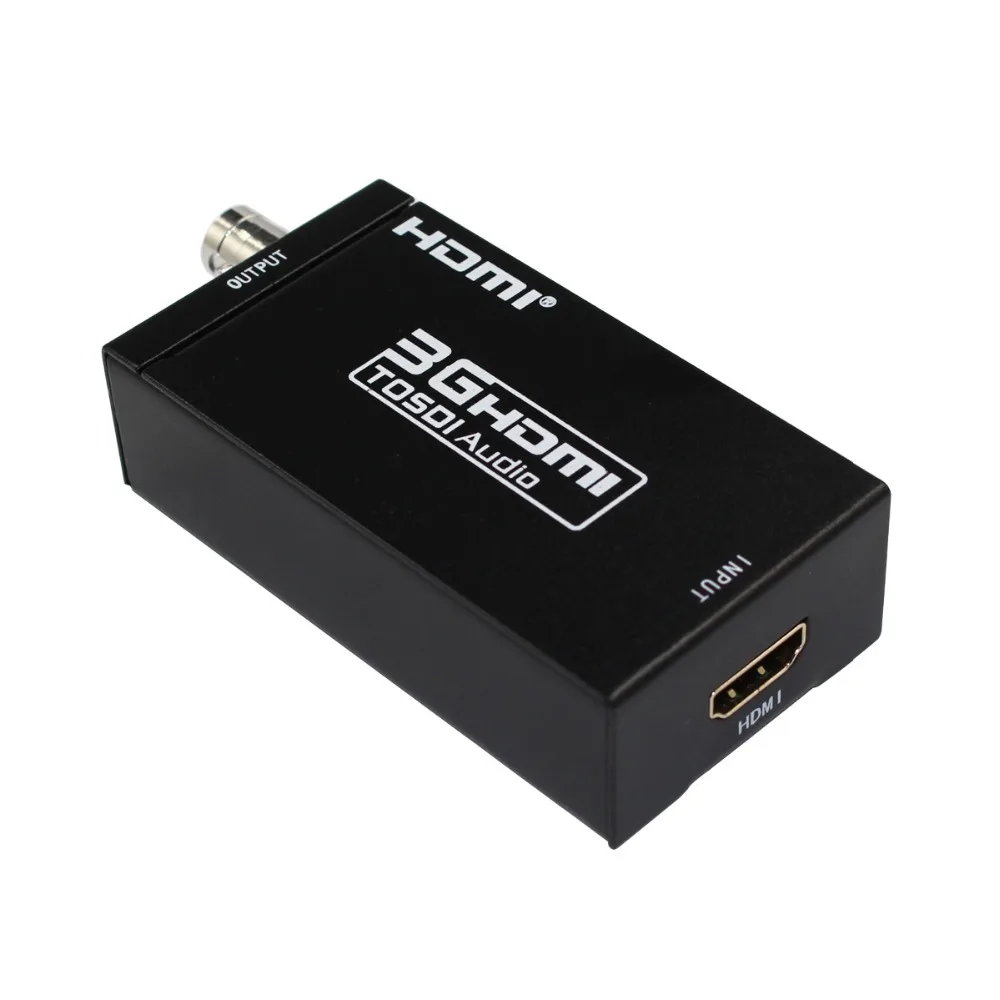 

Mini 3G HDMI to SDI Converter Support 1080P 3G HD SD SDI for SDI Monitors With Power Adapter EU US UK AU Plug