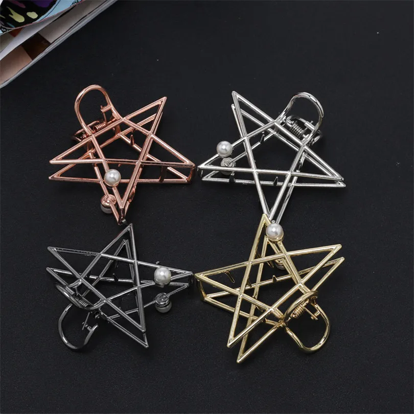 Haimeikang Women Hair Claw Fashion Hair Crab Pearl Star Shape Solid Color Hair Clips Make UP Hair Accessories Large Size Hairpin
Haimeikang Women Hair Claw Fashion Hair Crab Pearl Star Shape Solid Color Hair Clips Make UP Hair Accessories Large Size Hairpin