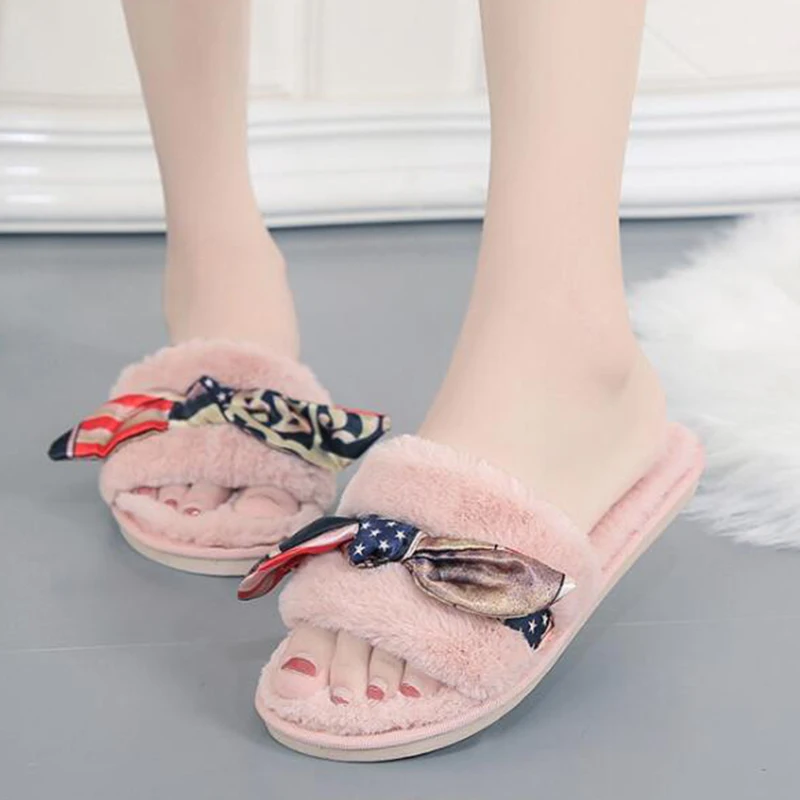 Ribbon bow plush slippers Cotton slippers Slip on Warm Shoes Faux Fur non-slip flats plush Shoes Casual Shoes for home dd061
Ribbon bow plush slippers Cotton slippers Slip on Warm Shoes Faux Fur non-slip flats plush Shoes Casual Shoes for home dd061