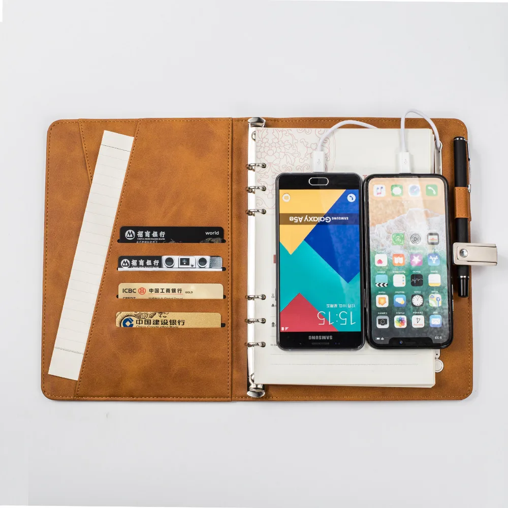 8000mAh Mobile Power Bank With 8 GB U Disk Luxury Leather Notebook Case Business Travel USB Charging For Universal Mobile Phones
8000mAh Mobile Power Bank With 8 GB U Disk Luxury Leather Notebook Case Business Travel USB Charging For Universal Mobile Phones
