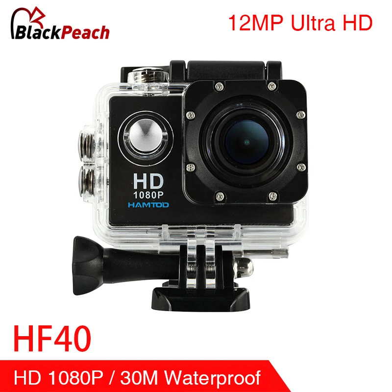 

HAMTOD HF40 2.0 inch LCD Screen 140 degree wide-angle lens sport action camera with 30m Waterproof Case, Generalplus Chip