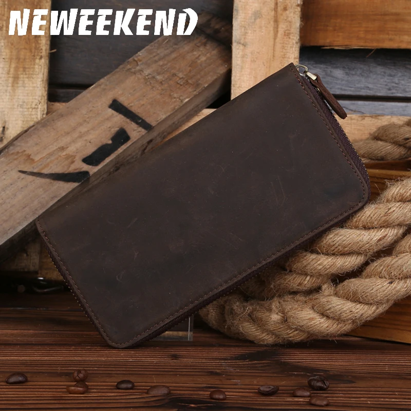 B200...Maxwell Promotion High Quality Vintage 100% Guarantee Crazy Horse Leather Genuine Leather Long Size Men Wallets Purse 
B200...Maxwell Promotion High Quality Vintage 100% Guarantee Crazy Horse Leather Genuine Leather Long Size Men Wallets Purse