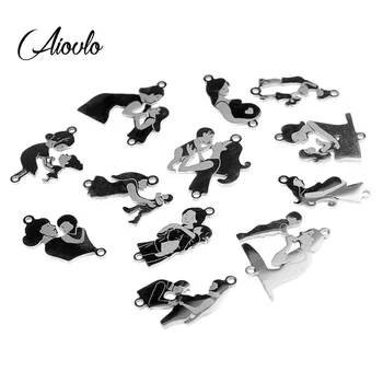 Aiovlo 5pcs/lot Stainless Steel Mother's Day Charm Connector for Earring Bracelet Necklace Carving Pendants Diy Jewelry Making
Aiovlo 5pcs/lot Stainless Steel Mother's Day Charm Connector for Earring Bracelet Necklace Carving Pendants Diy Jewelry Making