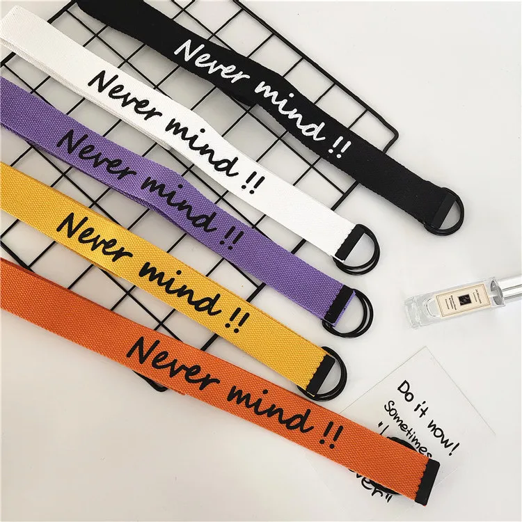 2019 Unisex Canvas Belts Letters Printed D Ring Double Buckle Student Belt High Quality Outdoor Casual Waistband
2019 Unisex Canvas Belts Letters Printed D Ring Double Buckle Student Belt High Quality Outdoor Casual Waistband