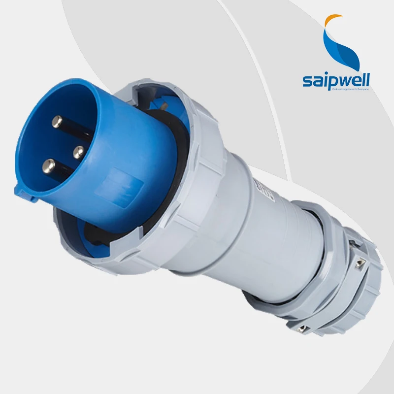 63A 400V 3P (2P+E) weatherproof outdoor electric plug industrial EN / IEC 60309-2 3-pin Power IP67 Splash Proof Type SP3400
63A 400V 3P (2P+E) weatherproof outdoor electric plug industrial EN / IEC 60309-2 3-pin Power IP67 Splash Proof Type SP3400