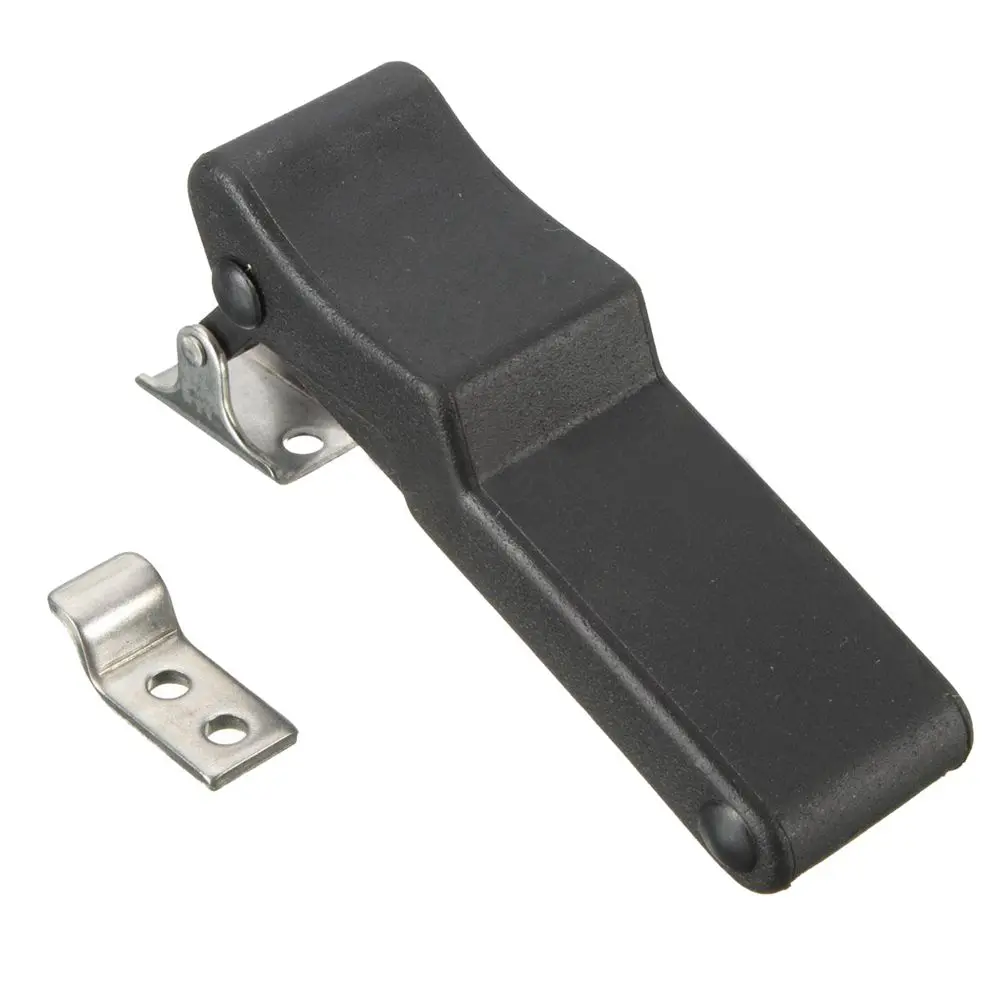 

Flexible Door Draw Latch Lock 3.8" Replacement Soft Rubber Black Over-Center C7-10