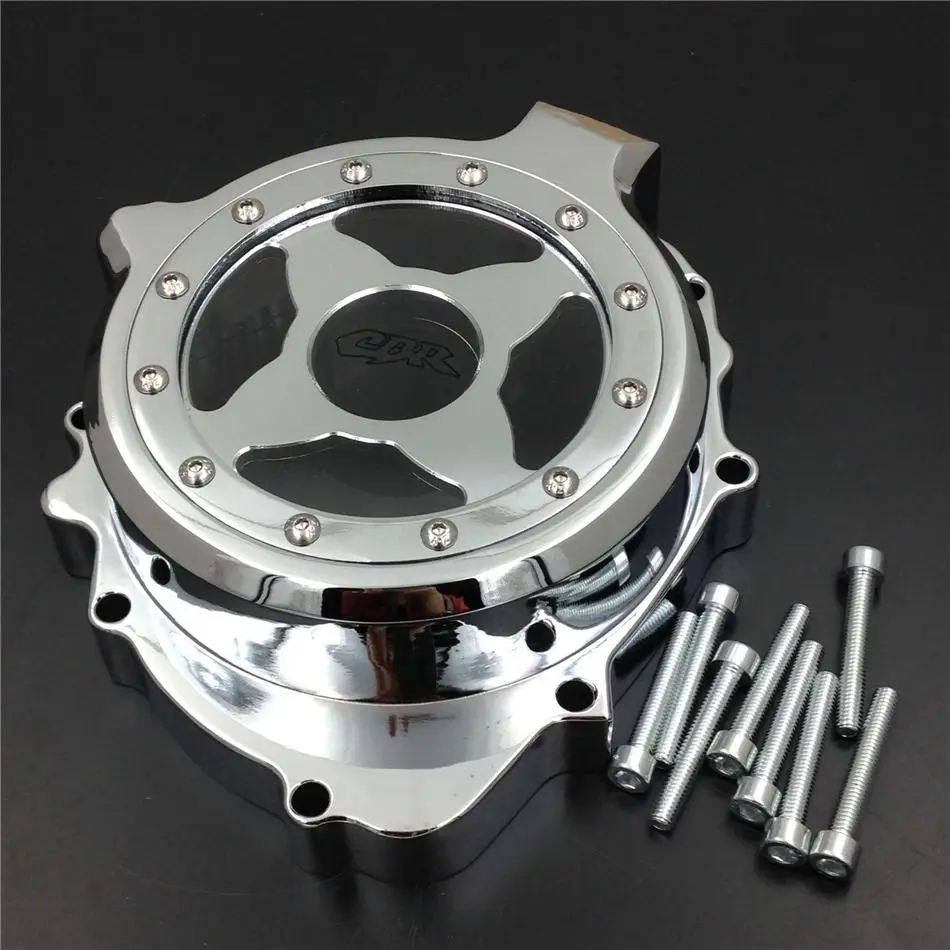 Free shipping hrome Colors Motorcycle Engine Bonnets Stator Engine Cover For 2003-2006 HONDA CBR600RR Windowed Engine Covers
Free shipping hrome Colors Motorcycle Engine Bonnets Stator Engine Cover For 2003-2006 HONDA CBR600RR Windowed Engine Covers