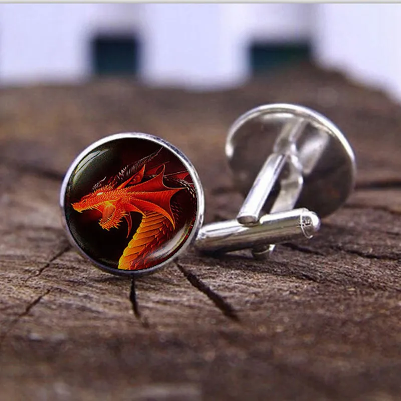 Personality Red Dragon Cufflinks High Quality Fashion Jewelry Glass Dome Photo Shirt Cufflinks for Mens Gift
Personality Red Dragon Cufflinks High Quality Fashion Jewelry Glass Dome Photo Shirt Cufflinks for Mens Gift