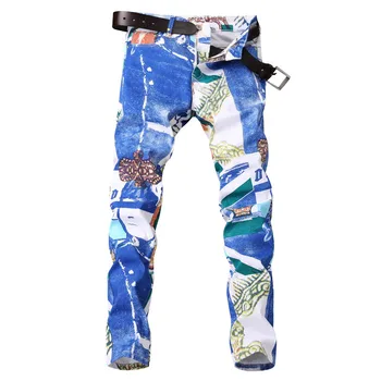2019 New Fashion White Printed Casual jeans Men's Self-cultivation Stretch Mid-rise Nightclub tide jeans More Size 29- 36 38
2019 New Fashion White Printed Casual jeans Men's Self-cultivation Stretch Mid-rise Nightclub tide jeans More Size 29- 36 38