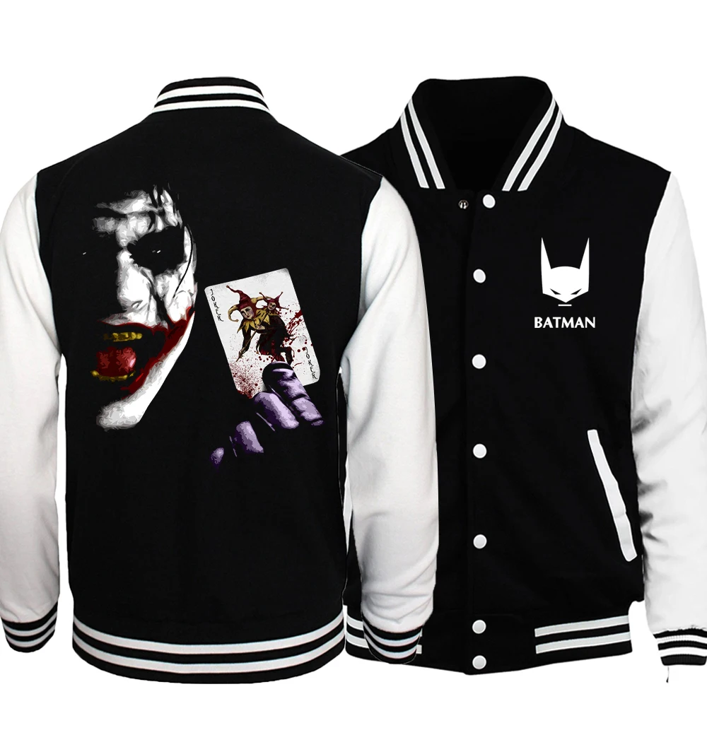 Superman Series Batman 2 Joker Heath Ledger Figure Hip Hop Men Coat 2019 Spring The Flash/ Deadpool/ Men Jackets
Superman Series Batman 2 Joker Heath Ledger Figure Hip Hop Men Coat 2019 Spring The Flash/ Deadpool/ Men Jackets