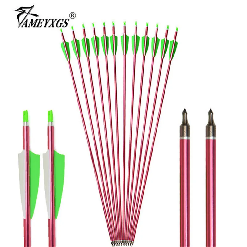 6/12pcs Archery Spine 500 Aluminum Arrow 31.5" ID6.2 Arrows Shaft With Rubber Feathers Outdoor Bow Hunting Shooting Accessories
6/12pcs Archery Spine 500 Aluminum Arrow 31.5" ID6.2 Arrows Shaft With Rubber Feathers Outdoor Bow Hunting Shooting Accessories