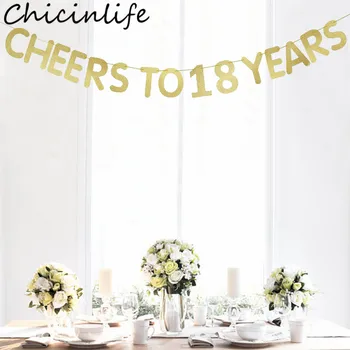 Chicinlife 1Set Cheers To 18/21/30/40/50/60 Years Banner Celebration Adult Birthday Party Garland Bunting Anniversary Supplies
Chicinlife 1Set Cheers To 18/21/30/40/50/60 Years Banner Celebration Adult Birthday Party Garland Bunting Anniversary Supplies