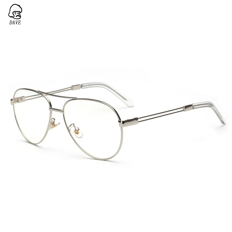 DAVE Brand Classic Optical Frames Metal Oval Glasses Male Clear Lens Gold Silver Frame Pilot Glasses Men Plain Glasses UV400
DAVE Brand Classic Optical Frames Metal Oval Glasses Male Clear Lens Gold Silver Frame Pilot Glasses Men Plain Glasses UV400