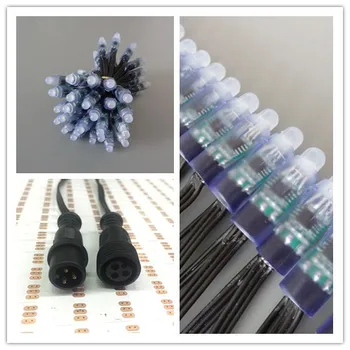 50pcs/set DC5V addressable 12mm WS2811 led smart pixel node,RGB full color;RGB 20AWG all Black wire,IP68;with 13.5mm pigtail
50pcs/set DC5V addressable 12mm WS2811 led smart pixel node,RGB full color;RGB 20AWG all Black wire,IP68;with 13.5mm pigtail