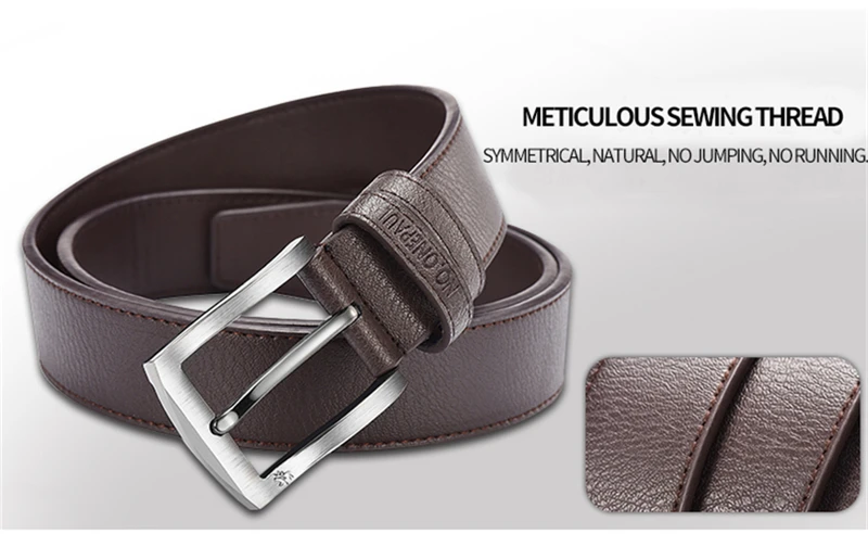 NO.ONEPAUL buckle men belt High Quality cow genuine leather luxury strap male belts for men new fashion classice vintage pin HTB104MDaiLxK1Rjy0Ffq6zYdVXaj - NO.ONEPAUL buckle men belt High Quality cow genuine leather luxury strap male belts for men new fashion classice vintage pin