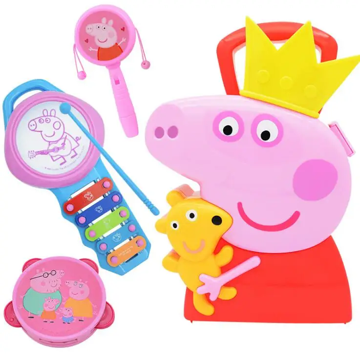 Genuine Peppa Pig 2019 New princess Peppa's Storage box Chief's portable suitcase Musical Combination Instrument children Toy
Genuine Peppa Pig 2019 New princess Peppa's Storage box Chief's portable suitcase Musical Combination Instrument children Toy