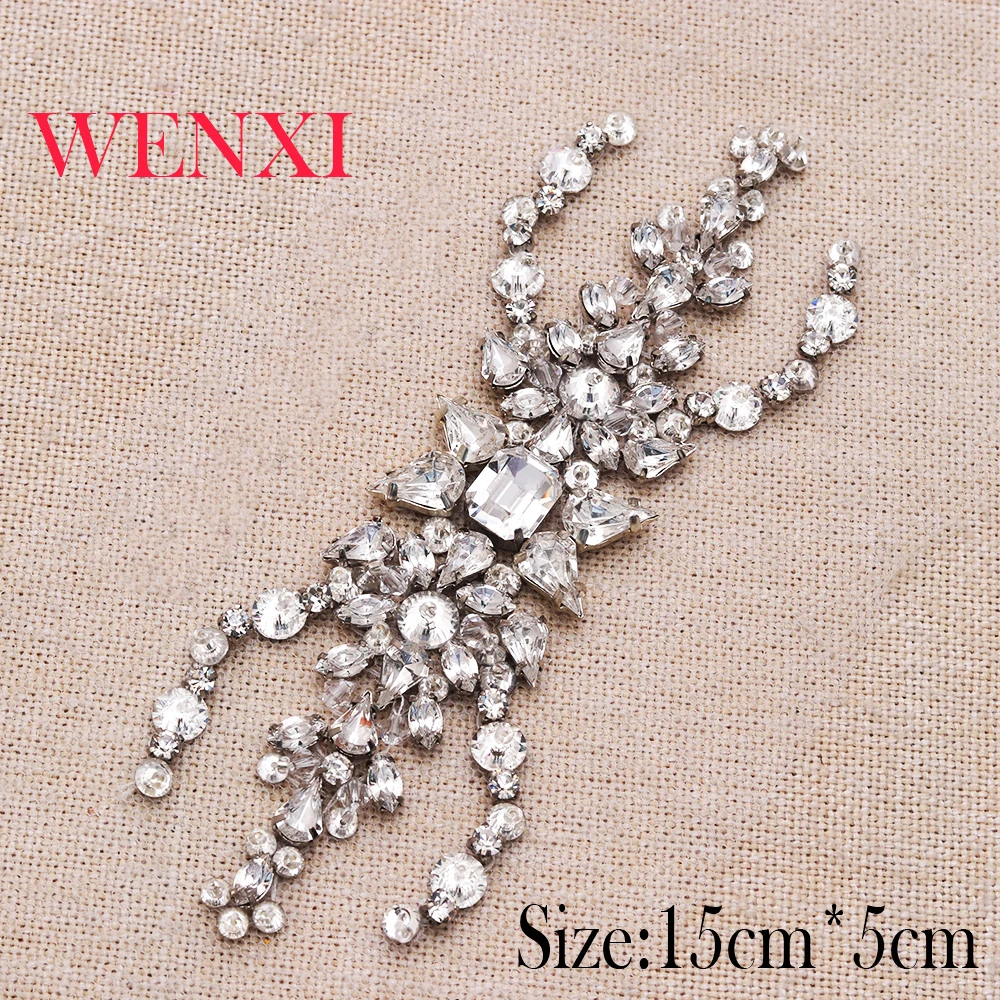 WENXI 10PCS Luxury Rose Gold Clear Rhinestones Appliques Sew On Bridal Gown Dress Belt Accessory DIY WX838A
WENXI 10PCS Luxury Rose Gold Clear Rhinestones Appliques Sew On Bridal Gown Dress Belt Accessory DIY WX838A