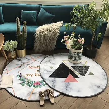 Modern Style Marble Pattern Round Carpets for Living Room Bedroom decor Rug Coffee Table Antiskid Mat Yoga Pad Bedside Blanket
Modern Style Marble Pattern Round Carpets for Living Room Bedroom decor Rug Coffee Table Antiskid Mat Yoga Pad Bedside Blanket